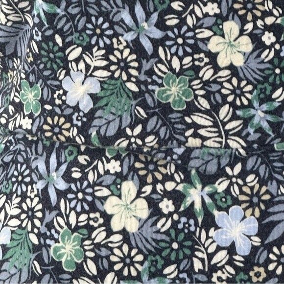 Loft Floral Flutter Sleeve Dress Knee Length Dress - Size 6 - Picture 7 of 11